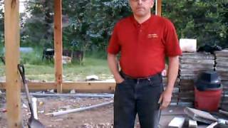 Underfloor Plumbing for Straw Bale House [upl. by Maze]