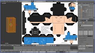 Blender UV Mapping Tutorial  Making a CubeeCraft Figure Mr Spock  Part 2 Arms [upl. by Dryfoos942]