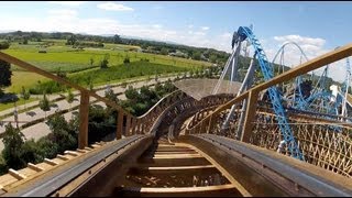 Wodan Timburcoaster Complete Roller Coaster POV Europa Park Germany [upl. by Leik]