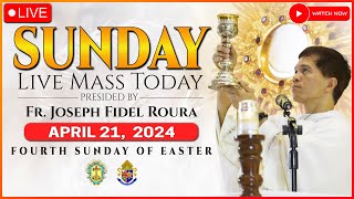 SUNDAY FILIPINO LIVE MASS TODAY ONLINE  EASTER  APRIL 21 2024  REV FR JOSEPH FIDEL ROURA [upl. by Eilitan]