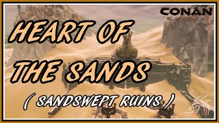 Conan Exiles Heart Of The Sands Sandswept Ruins  Herz Der Sande [upl. by Etteuqaj254]