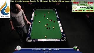 Matt smithson vs Phil webb Blackball Race to 18 £2020 pot [upl. by Vey]