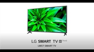 LG Smart Series Entertainment Redefined With New LG LM 57 Smart TV With ThinQ AI  LG [upl. by Aerdnek]