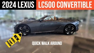 2024 Lexus LC500 Convertible Walkaround  New Features [upl. by Tnomad677]