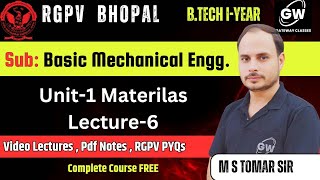 Lec6 II Unit1 II Basic Mech Engg II BME II RGPV II Gateway Classes [upl. by Pepito]