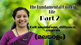 CLASS9  THE FUNDAMENTAL UNIT OF LIFE PART2 CELL MEMBRANEDIFFUSION OSMOSIS [upl. by Norted]