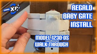 Regalo 1230 DS Top of Stairs Metal Baby Gate Installation Tips [upl. by Lyrred301]