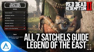 Red Dead Redemption 2 All 7 Satchel Upgrades  Legend of the East Satchel Guide [upl. by Aicia]