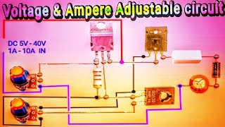 Voltage amp Ampere Adjustable circuit [upl. by Enimsaj]