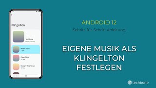 Eigene Musik als Klingelton festlegen Android 12 [upl. by Aerdno]