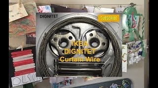 DIGNITET IKEA Curtain Wire Hanging System  Alternate Uses [upl. by Backer]