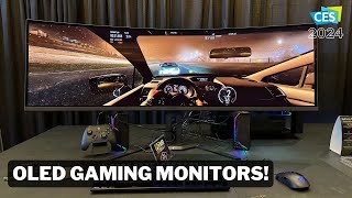 CES 2024  New AORUS OLED Gaming Monitors [upl. by Amadis]