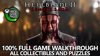 Hellblade 2  100 Full Game Walkthrough  All Collectibles Achievements amp Puzzles Xbox Game Pass [upl. by Eedoj]