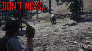 Weapons Expert 10 Grizzly Throwing Knife Kill with No Damage  Red Dead Redemption 2 [upl. by Lishe]