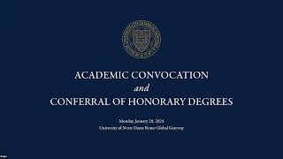 Academic Convocation and Conferral of Honorary Degrees [upl. by Nagram]