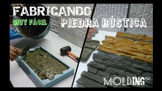 Cómo hacer piedras rústicas en concreto  Fácil  con moldes en silicona [upl. by Nnod930]