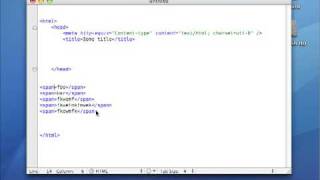 TextMate tutorial working with html tags and snippets [upl. by Emmey]