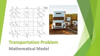 9  Mathematical Model Formulation of a Transportation Problem  English  Madhavan SV [upl. by Lemhaj87]