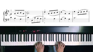 Dos piezas fáciles para piano Bach partituras [upl. by Sherlock]