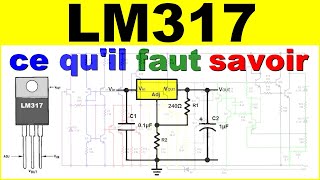 Le régulateur de tension électronique ajustable LM317 pour alimentation electronic regulator lm317 [upl. by Ogirdor]