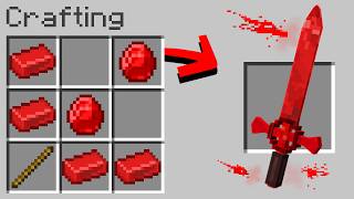 Minecraft But You Can Craft a Blood Sword [upl. by Cyndy]