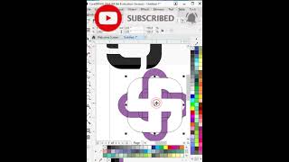 3D Gradient logo design tutorial in coreldraw youtubeshorts gradient like shorts 3dlogodesign [upl. by Eelitan]