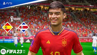 FIFA 23  Spain vs Costa Rica  World Cup Qatar 2022  PS5™ 4K60fps [upl. by Attenor]