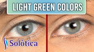 Best Light Green Contact Lenses  Samba Green amp Monthly Hidrocor Quartzo [upl. by Oakley922]