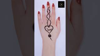 Simple mehndi design Hand mehndi design New mehndi design Best mehndi design viral youtubeshorts [upl. by Yeldua740]