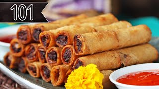 How To Make Homemade Lumpia [upl. by Lecram]