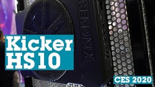 CES 2020 Kicker HS10 compact powered sub  Crutchfield [upl. by Jarid]