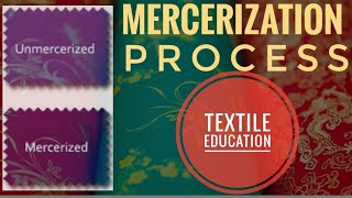 Mercerization process what is mercerization mercerization and un mercerization TEXTILE EDUCATION [upl. by Feune]