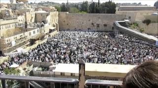 בִּרְכַּת כֹּהֲנִים 2014 Western Wall  Jerusalem Priestly Blessing [upl. by Auqeenwahs88]