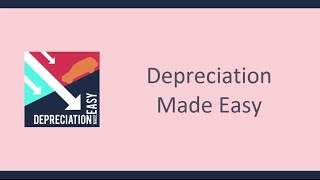 Depreciation Made Easy [upl. by Cleodel]