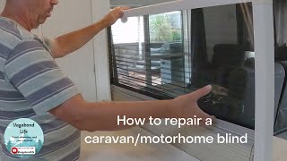 How To Restring An RV Window Shade  StepByStep Process [upl. by Orsini]