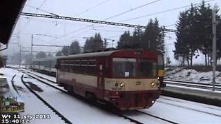 Czeskie koleje w Lichkovie Czech railway in Lichkov Tschechische Eisenbahn in Lichkov [upl. by Philbo]