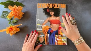 ASMR 1989 vintage magazine flip • Slow page turning with squeezing No talking [upl. by Duyne]