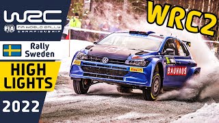 WRC Rally Highlights  Rally Sweden 2022  WRC2 Day 2 [upl. by Friday]