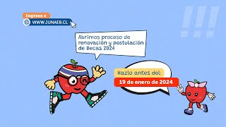 Cómo realizar postulación yo renovación de becas Junaeb 2024 a través del portal SINABWEB [upl. by Anez]