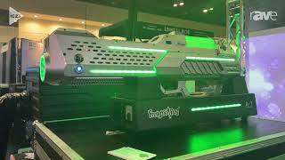 InfoComm 2023 Froggys Fog Shows Off BatteryPowered Thanos Blaster Fog Gun [upl. by Nauqet]