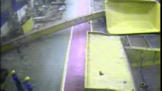 Steel Factory Crane Collapse Caught on CCTV [upl. by Rodnas]