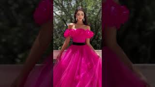 Jovani Pink strapless Prom 2024 [upl. by Gnouhk]