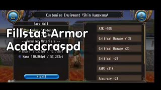 Fill Stat Armor ASCDCDCRASPD  Toram Online [upl. by Harl]