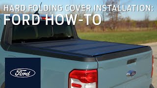 Ford Maverick  Installing Hard Folding Tonneau Cover  How To [upl. by Popper]