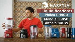 Avaliação de Liquidificador  Philco PH900 vs Mondial L850 vs Britânia Diamante 800 [upl. by Naj]