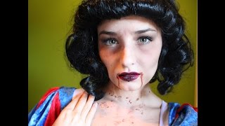 Creepy Snow White Halloween makeup  Maugenated [upl. by Lenee]