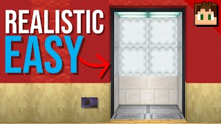 The EASY REALISTIC ELEVATOR Minecraft Bedrock 121 Tutorial [upl. by Bronson]