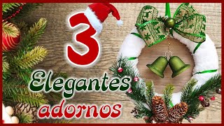 3 ELEGANTES ADORNOS NAVIDEÑOS CON RECICLAJE  Christmas crafts for the home  Ideas de Navidad [upl. by Nek459]