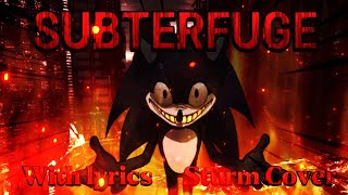 Subterfuge WITH LYRICS Sturm Cover  FNF Sonic Legacy Cover [upl. by Rairb208]