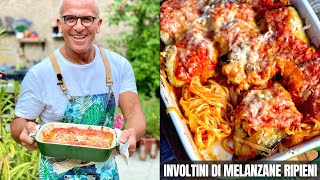 INVOLTINI DI MELANZANE RIPIENE DI PASTA al forno  Chef Max Mariola [upl. by Ardnauqal]